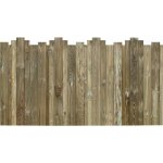 Cl�ture en bois trait� autoclave 3 couleur brut d�structur�e pleine 3x180x95cm - dakota