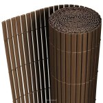 Cl�ture brise vue brise vent pvc 150 x 300 cm brun 03 0001463