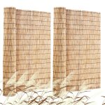 Cl�ture dintimit� en roseau - vevor - 5 x 12 m - paquet double - s�parateur de jardin panneau dintimit� ...