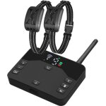 Cl�ture �lectrique sans fil pour chien - okz - 2 en 1 - r�cepteur �tanche - rechargeable - collier r�glable ...