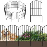 Clôtures de jardin décoratives 10pcs panneaux de clôture métalliques antirouille pour patio pelouse cour ... Clôtures de jardin décoratives 10pcs panneaux de clôture métalliques antirouille pour patio pelouse cour ...