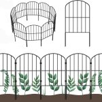 Clôture de jardin décorative en métal 10pcs panneaux de clôture antirouille pour chien barriere jardin ... Clôture de jardin décorative en métal 10pcs panneaux de clôture antirouille pour chien barriere jardin ...