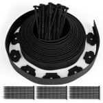 Clture de jardin plastique 10m avec 30 piquets bordure de jardin flexible pour pavs hauteur 5cm paisseur ...