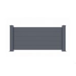 Cl�ture de jardin - casanoov - niesen - 19m h. 90cm - gris anthracite - aluminium