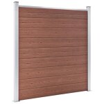 Clture de jardin - vidaxl - wpc - 1391x186 cm - marron - rsistante  la pourriture et rouille