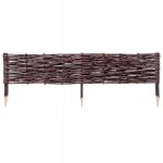 Cl�tures en osier naturel pour jardin durable et esth�tique 100x20cm