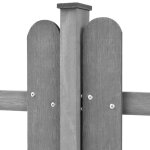 Clôture à piquets - akozon - 3 pcs - composite bois - plastique - 600x60 cm - résistante à leau Clôture à piquets - akozon - 3 pcs - composite bois - plastique - 600x60 cm - résistante à leau