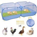 Clture pliable portative pour animaux de compagnie cage de lapin de poulailler tente pour petits animaux ...