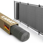 Canisse double face pvc gris 180 x 300 cm