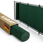 Canisse double face pvc avec attaches de fixation vert 180 x 300 cm