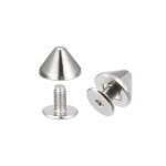 Rivet dcoratif sourcing map 20 kits 9x6mm rivets conique vis arrire solides cuir goujons pour bricolage ...