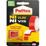 Ni clou ni visruban adh�sif double face ultra fort (rouleau de 15mx19mm) - adh�sif demontage pour int�rieur ...