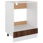 Cloud armoire  four contemporain meuble bas cuisine armoire rangement de cuisine chne marron 60x46x815 ...