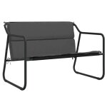 Cloud banc dext�rieur banquette banc de jardin - �l�gant design - � 2 places avec coussin anthracite ...