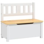 Cloud banc de rangement pour enfants blanc et beige 60x30x55 cm mdf chynew4020886