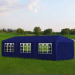 Cloud barnum tonnelle de jardin - tente de r�ception 3 x 9 m - bleu chynew68657706
