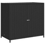 Cloud coffre de rangement extrieur - lgant design - armoire de rangement de jardin noir 83x45x76 cm ...