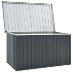 Cloud coffre de rangement extrieur - lgant design - bote de rangement de jardin gris 171x99x93 cm ...
