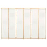 Cloud paravent intérieur - élégant design - cloison de séparation 6 panneaux crème 240 x 170 x 4 cm tissu ... Cloud paravent intérieur - élégant design - cloison de séparation 6 panneaux crème 240 x 170 x 4 cm tissu ...