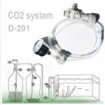 Système de co2 - cwu - d201 - générateur de dioxyde de carbone - valve à aiguille - manomètre inclus Système de co2 - cwu - d201 - générateur de dioxyde de carbone - valve à aiguille - manomètre inclus