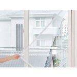 Cobye - lot 2 moustiquaires fen�tres 160x130 cm ? filet anti - insectes avec fixation velcro auto - adh�sive ...