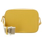 Coccinelle sac � �paule bandouli�re jaune fonc� en cuir pour femme - tebe crossover bag s soleado 299320 ...