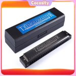 Cocosity 24 trous harmonica 24 trous tremolo harmonica �l�gant c ton noir bouche orgue harp pour joueur ...