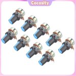 Cocosity lot de 9 potentiom�tres m�ttal lin�aires rotatifs b1k 2k 5k 10k 20k 50k 100k 500k 1m wh148