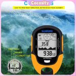 Cocosity altim�tre gps num�rique multifonction lcd barom�tre boussole portable pour camping randonn�e ...