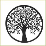 Cocosity art mural arbre de vie d�cor mural arbre de vie noir en m�tal noir art en m�tal d�cor mural ...