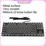 Cocosity carte de jeu clavier de jeu m�canique style machine � �crire r�tro punk clavier dordinateur ...
