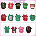 Cocosity costume de nol pour chiens chemise pour chien t - shirt de nol pour chien t - shirt pour animaux ...
