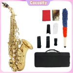 Cocosity golden en laiton de lade saxophone soprano en sib avec corps en laiton peint doré et motif sculpté ... Cocosity golden en laiton de lade saxophone soprano en sib avec corps en laiton peint doré et motif sculpté ...