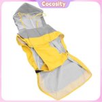 Cocosity imperm�able pour grand chien - veste de pluie avec bandes r�fl�chissantes capuche � visi�re ...
