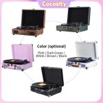 Cocosity joueur de disques vintage record player bt phonograph usb enregistrement 33 / 45 / 78rpm instruments ...