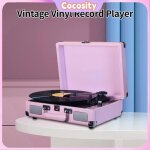 Cocosity joueur de disques vintage record player bt phonograph usb enregistrement 33 / 45 / 78rpm instruments ...