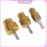 Cocosity kit 3pcs forets �largisseurs tuyaux ppr pvc hex shank 19mm 24mm 31mm