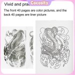 Cocosity livre de mod�les de tatouage 80 pages livre de mod�le � pratique de tatouage accessoire livre ...