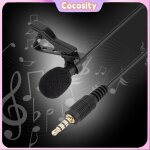 Cocosity microphone mini micro - cravate  pince jack 35 mm  condensateur petit micro pour enregistrement ...
