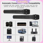 Cocosity microphone sans fil universel vhf avec rcepteur pour karaok / meeting professionnel
