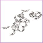 Cocosity perles d?espacement d?aile 50pcs perles daile ange ailes dange pour fabrication de bijoux perles ...