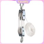 Cocosity poulie  corde 270 en alliage de zinc pour grue  main robuste avec corde en polythylne et ...