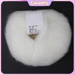 Cocosity tricot mohair doux fil de laine angora doux et populaire mohair pashm tricot long chaud mercerie ...