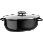 Cocotte fonte daluminium - gsw - ceramica xxl - 42 cm - ovale - induction