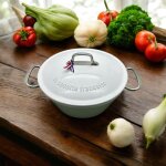 La cocotte franaise blanc neige poignes froides diamtre 26cm