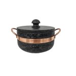 Cocotte en pierre ollaire - le barbecue gaulois - 3 l - antibact�rienne - �cologique - cuisson saine