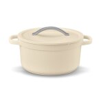 Cocotte ronde beige 24 cm 4. 5 l - beka