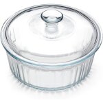Cocotte ronde en verre borosilicate de 24 l avec couvercle cocotte ronde pour four (22 × 22 × 145 cm) ... Cocotte ronde en verre borosilicate de 24 l avec couvercle cocotte ronde pour four (22 × 22 × 145 cm) ...