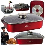 Cocotte rouge avec couvercle grand modle 6l revtement anti - adhsif col de cygne kb4039
