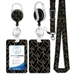 Coeur jaunetour de cou badge avec porte - cartesporte badge avec cordonstrap neck avec swivel lobster ...